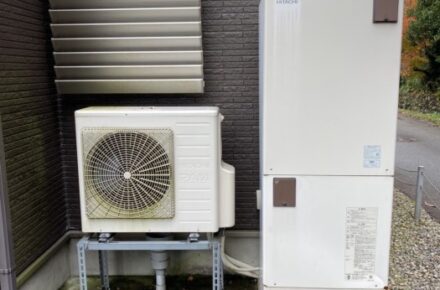 富山市　電気温水器からエコキュートへの交換工事
